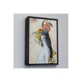 Trezon Ahşap Çerçeveli Pop Art Soyut Kadın Tablosu-7873