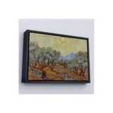Trezon Ahşap Çerçeveli Vincent Willem Van Gogh - Zeytin Ağaçları Tablosu - Olive Trees-7184