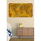 Trezon Eğitici Dünya Haritası Dünya Atlası Çocuk Ve Bebek Odası Duvar Sticker-60X105-3781