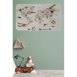 Trezon Eğitici Dünya Haritası Dünya Atlası Çocuk Ve Bebek Odası Duvar Sticker-60X105-3797
