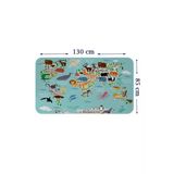 Trezon Eğitici Dünya Haritası Dünya Atlası Çocuk Ve Bebek Odası Duvar Sticker-85X130-3775