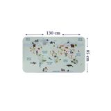 Trezon Eğitici Dünya Haritası Dünya Atlası Çocuk Ve Bebek Odası Duvar Sticker-85X130-3796