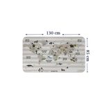 Trezon Eğitici Dünya Haritası Dünya Atlası Çocuk Ve Bebek Odası Duvar Sticker-85X130-3803