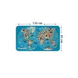 Trezon Eğitici Dünya Haritası Dünya Atlası Çocuk Ve Bebek Odası Duvar Sticker-85X130-3806