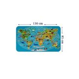 Trezon Eğitici Dünya Haritası Dünya Atlası Çocuk Ve Bebek Odası Duvar Sticker-85X130-3808