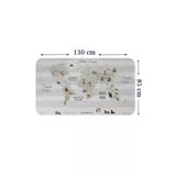 Trezon Eğitici Dünya Haritası Dünya Atlası Çocuk Ve Bebek Odası Duvar Sticker-85X130-3812
