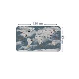 Trezon Eğitici Dünya Haritası Dünya Atlası Çocuk Ve Bebek Odası Duvar Sticker-85X130-3818