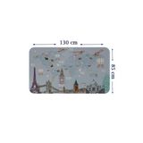 Trezon Eğitici Dünya Haritası Dünya Atlası Çocuk Ve Bebek Odası Duvar Sticker-85X130-3820