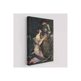 Trezon John William Waterhouse'un Lamia Ve Şövalyesi Orenco Kanaviçe Tablosu-6263