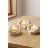 Trezon Melek Işığı Seti 3’Lü Melek Kanatlı Led Mum Dekoratif Tealight 8 X 7 Cm