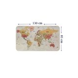 Trezon Türkçe Eğitici Ülke Ve Başkent Okyanus Detaylı Atlası Dünya Haritası Duvar Sticker-85X130-3837