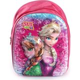 Trg Desenli Su Geçirmez Anaokulu/kreş Okul Sırt Çantası - PEMBE-ELSA/ANNA