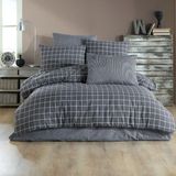 Trg Home Modern Nevresim Takımı Tek Kişilik Lastikli Çarşaflı - Antrasit - 160 x 220 cm