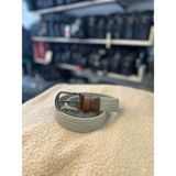 Trg Polo Bene 3,5 cm Örgü Desenli Erkek Kemeri - Bej - 105 cm