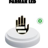 Tri Stax 176 LED Amber Renkli El Hareketiyle Kontrol Edilen Motosiklet Dönüş Sinyali - 12 W - RGB