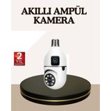 Tri Stax Iki Yönlü Sesli Wifi Kamera – Ampul Tipi Ev ve Ofis Güvenlik Kamerası - Belirtilmemiş