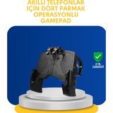 Tri Stax Lisinya Dört Parmak Mobil Gamepad Gerçekçi Oyun Deneyimi Sunan Akıllı Telefon Aksesuarı