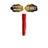 Tri Tox Roket Kırmızı 8Mm Dübel Beton Tuğla Briket Dubeli(8Mm)(Kırmızı)(Roket) Kırmızı 8Mm Kırmızı - 10 Adet