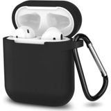 Tria Airpods Uyumlu Silikon Kılıf Yumuşak Mat 360 Koruma - Siyah