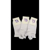 Tria Body Kaydırmaz Tabanlı 3lü Paket Kısa Çorap (Yoga/pilates/spor/günlük) - Standart - Beyaz