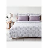 Tria Çift Kişilik Nevresim Takımı %100 Pamuk 210 Tc 83 Tel Saten Digital Baskılı Lila 200X220 Cm