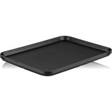 Tria Gravity Serisi Dikdörtgen Servis Tabağı 6 Adet 26X18 CM-SIYAH-TR2325B - 26 x 18 cm