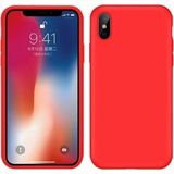 Tria iPhone x / Xs Uyumlu Içi Kadife Lansman Silikon Kılıf Kırmızı