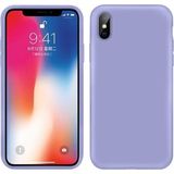 Tria iPhone x / Xs Uyumlu Içi Kadife Lansman Silikon Kılıf Mor
