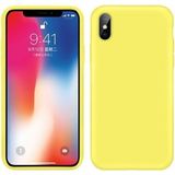 Tria iPhone x / Xs Uyumlu Içi Kadife Lansman Silikon Kılıf Sarı