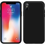Tria iPhone x / Xs Uyumlu Içi Kadife Lansman Silikon Kılıf Siyah