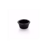 Tria Kırılmaz Polikarbon Mini Sosluk Lokumluk Zeytinlik Ballık Reçellik 6'lı Takım 5.5 Cm 35ml- Siyah