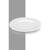 Tria TRA422 Porelin Düz Tabak 19 cm 6'lı - Belirtilmemiş - Beyaz