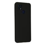 Tria Xiaomi Redmi 10C Uyumlu İçi Kadife Lansman Tasarım Silikon Telefon Kılıfı,Siyah Tek Ebat