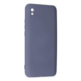 Tria Xiaomi Redmi 9A Uyumlu İçi Kadife Lansman Tasarım Silikon Telefon Kılıfı,Petrol Gri Tek Ebat