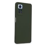 Tria Xiaomi Redmi Note 12 Pro 4G Uyumlu Içi Kadife Lansman Tasarım Silikon Telefon Kılıfı,Haki Tek Ebat