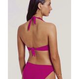 Triangle Twist Toparlayıcı Bikini Üstü - Fuşya - 42