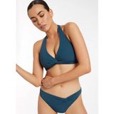 Triangle Twist Toparlayıcı Bikini Üstü - Petrol - 40