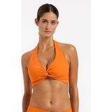 Triangle Twist Toparlayıcı Bikini Üstü - Turuncu - 42