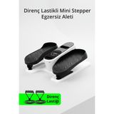 Triathlon T-232 Eliptik Stepper Egzersiz Aleti / LED Ekran / Ayarlanabilir Hız / Uzaktan Kumanda / Direnç Lastiği - Beyaz - Siyah