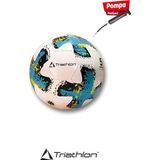 Triathlon T116‑M Futbol Topu No:5 | Pompa Hediyeli | Dayanıklı Profesyonel Halı Saha & Maç Topu - Mavi