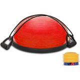 Triathlon T181-K Bosu Ball - Denge Topu / Pilates Aleti / Direnç Lastiği + Pompa Dahil / 45 CM Çap - Kırmızı