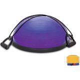Triathlon T181-MOR Bosu Ball - Denge Topu / Pilates Aleti / Direnç Lastiği + Pompa Dahil / 45 CM Çap