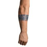 Tribal Güneş Kol Bant Şerit Yarı Kalıcı Aylık Yapıştırma Geçici Dövme 24 Cm