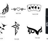 Tribal Kanat Şansı Spray Tattoo Geçici Sprey Dövme Seti