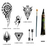 Tribal Kol Hint Kınasıyla Geçici Dövme Yapma Kiti
