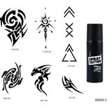 Tribal Modeller Spray Tattoo Geçici Sprey Dövme Seti