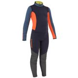 Tribord Dinghy 500 Mavi Turuncu Neopren Kaplamalı Yelkenli Çocuk Wetsuit