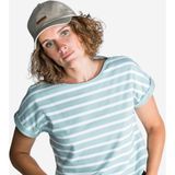 Tribord Kadın Yelkenli Tişörtü - Beyaz/Haki - Sailing 100 - XS - Açık Yeşil