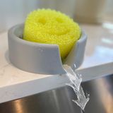 Tributary Brands Mutfak Süngeri Tutucu Scrub Baba Tutucu ile Uyumlu - Lavabonuza Boşalan Silikon Çok Amaçlı Tezgah Üstü Bulaşık Süngeri Tutucu - Bulaşık Fırçası, Bulaşık Çubuğu ve Ovma Annesine Uyar