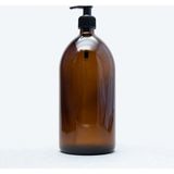 Trichi Design 1000ML Amber Kahverengi Cam Sıvı Sabunluk TRCH-523 - 250 mm x 96 mm